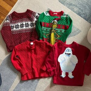 GAP Kids Holiday Sweater Mix - Red, Green, Burgundy